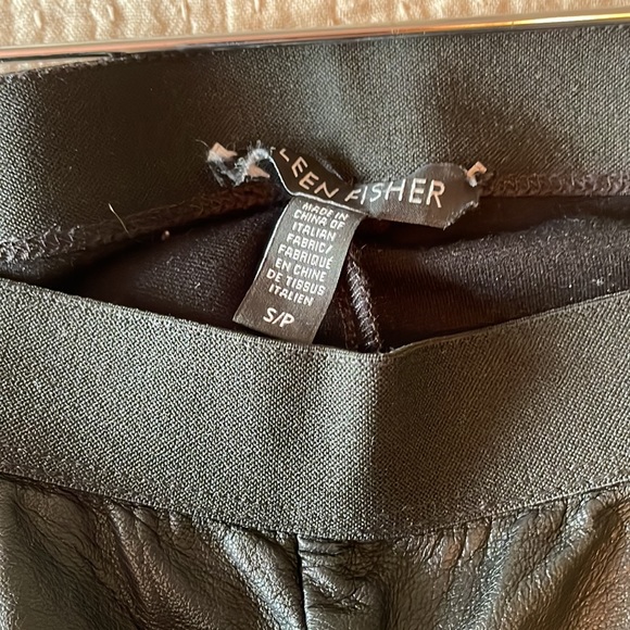 EILEEN FISHER Leather and Ponte legging - Picture 6 of 7